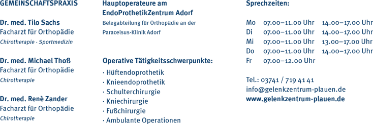Orthopädisches Gelenkzentrum Plauen